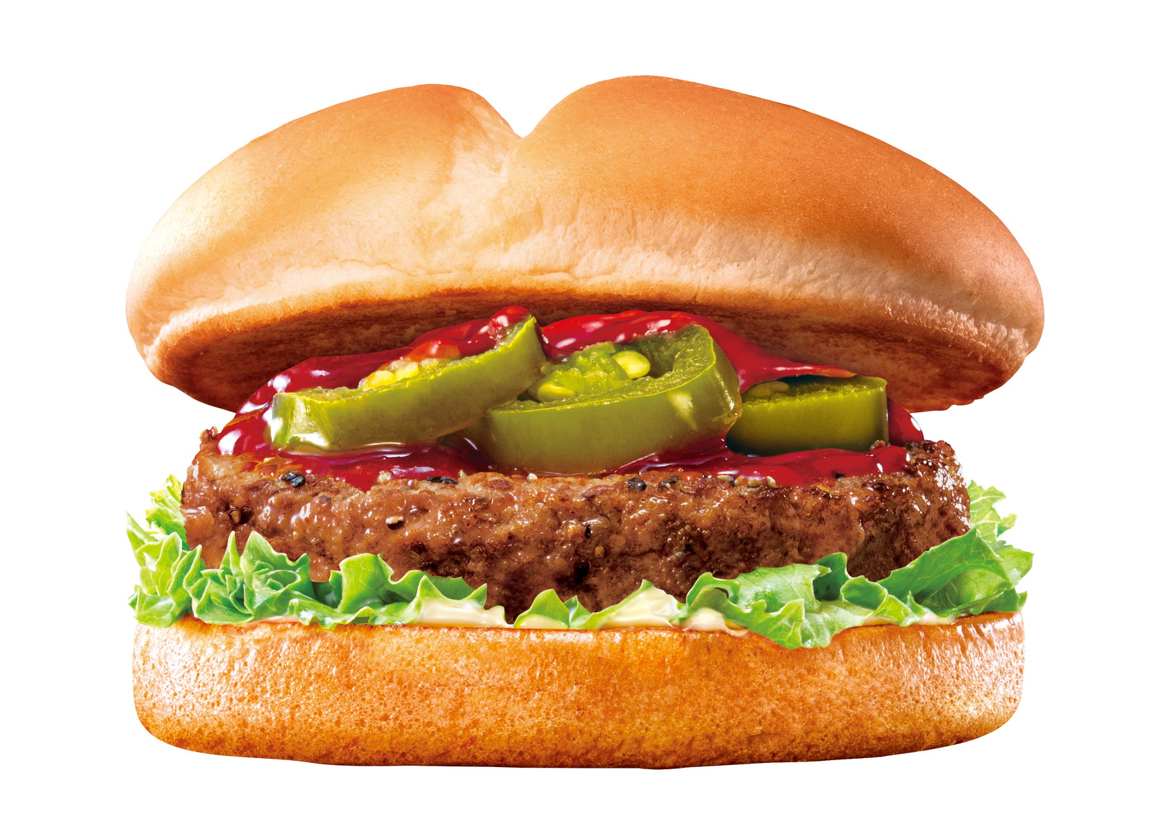 「旨辛ビーフバーガーランチセット」（690円）