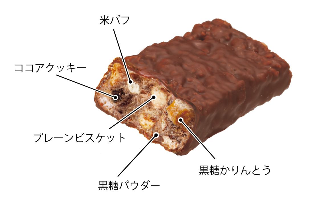 クセになるザクザク食感の秘密はゴロゴロ入った「黒糖かりんとう」