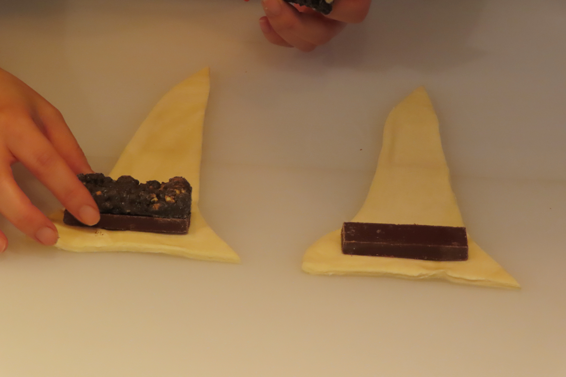 ブラックサンダー ザクザクプレミアムチョコクロの調理手順