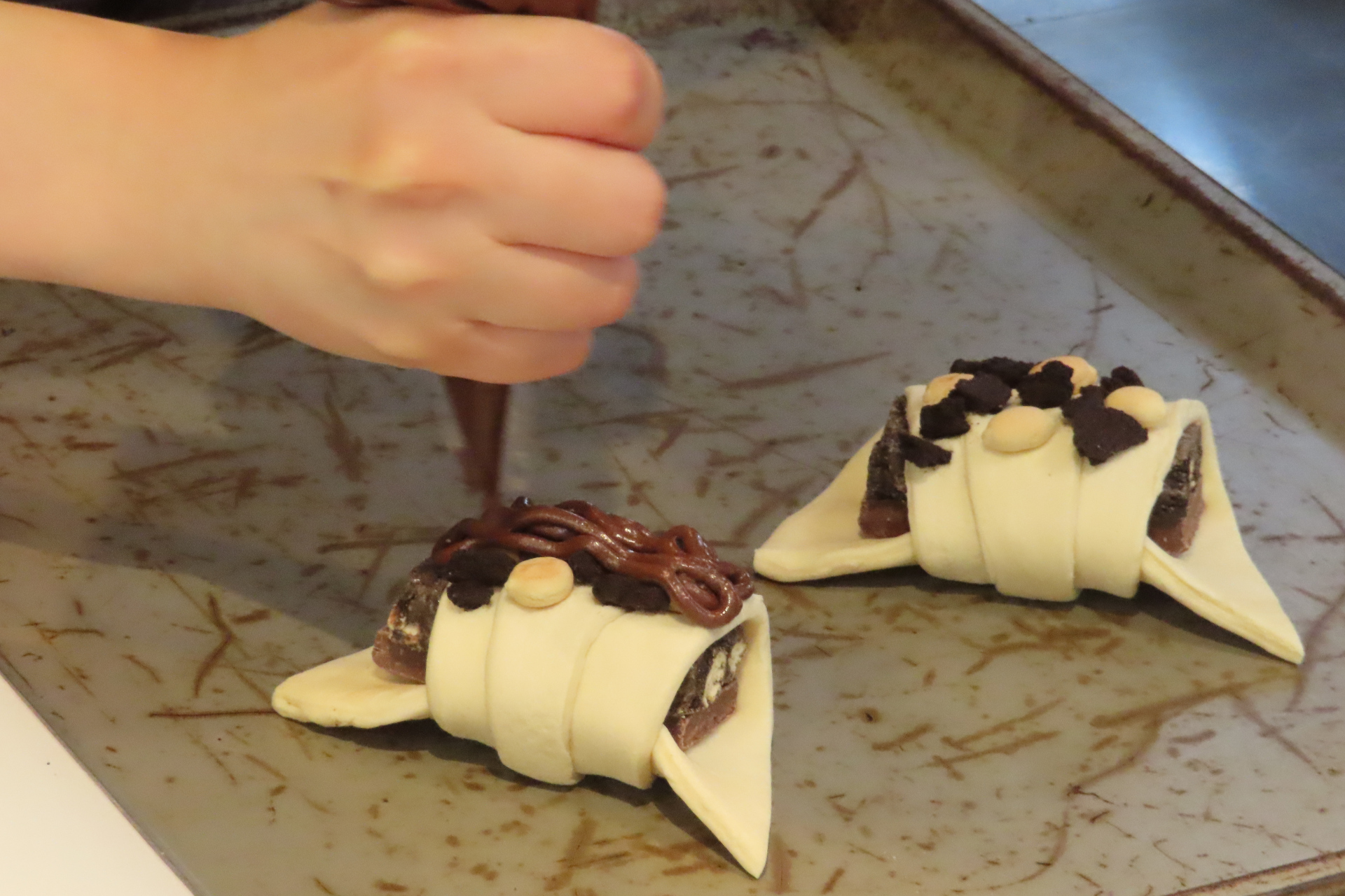 ブラックサンダー ザクザクプレミアムチョコクロの調理手順