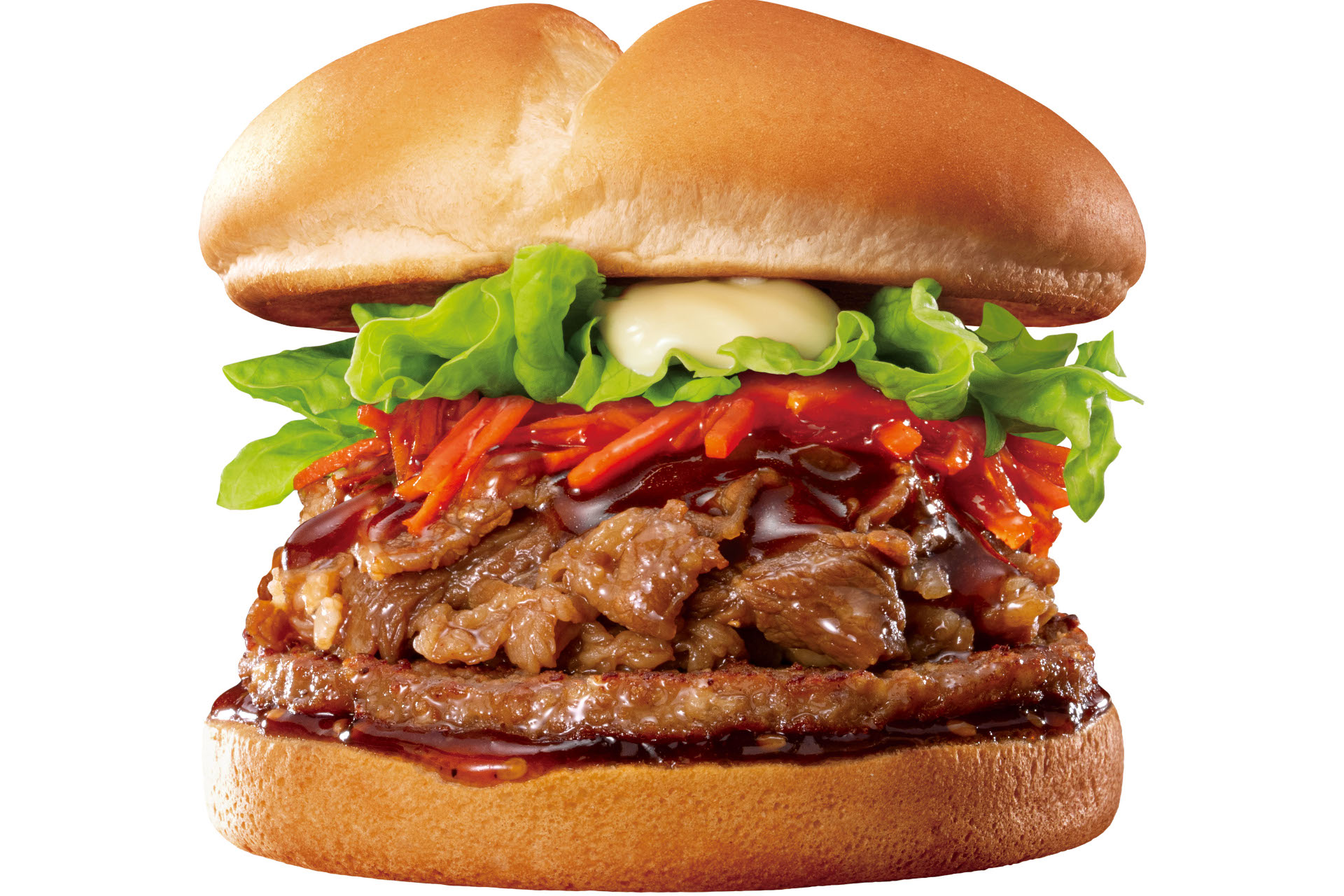 「甘辛 牛プルコギバーガー」（540円）