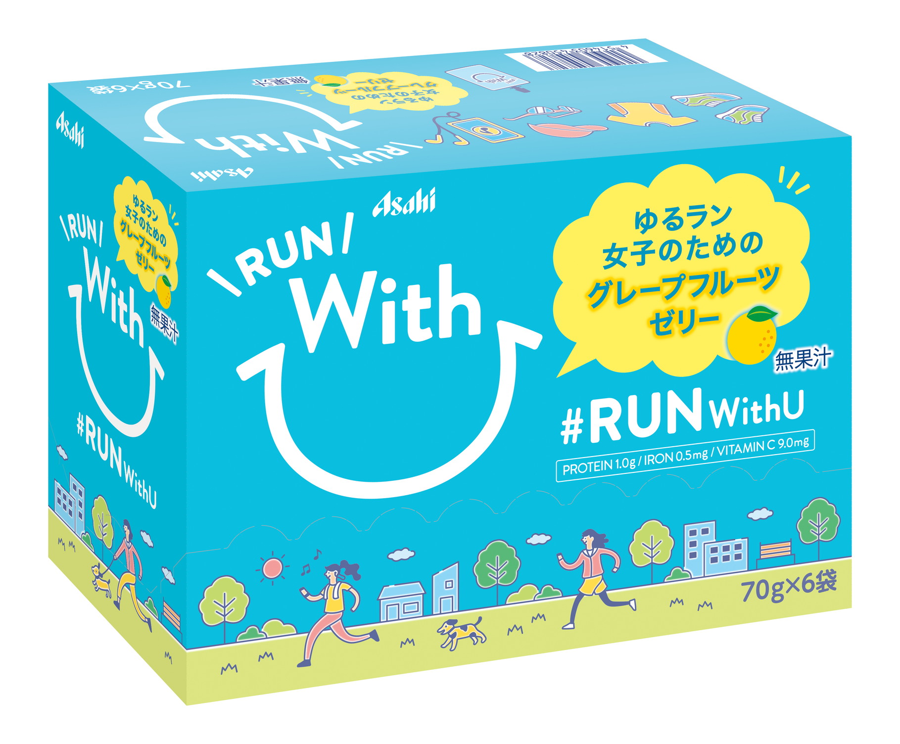 「RUN WithU」（口栓付パウチ70g×6本）