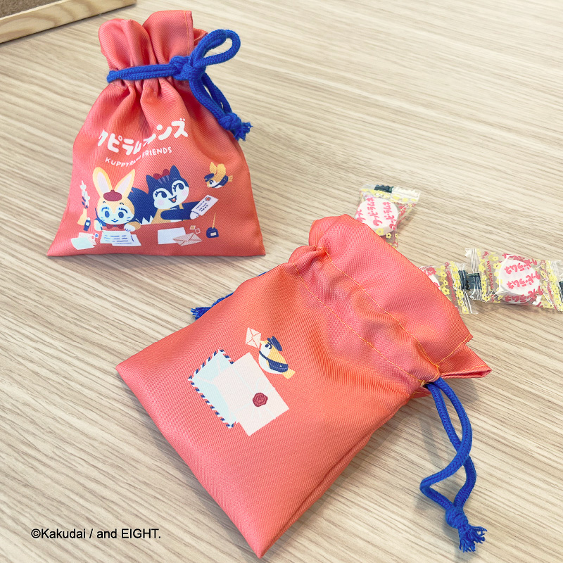 クッピーラムネ＆クピラムフレンズグッズ」の巾着/マステなど郵便局で