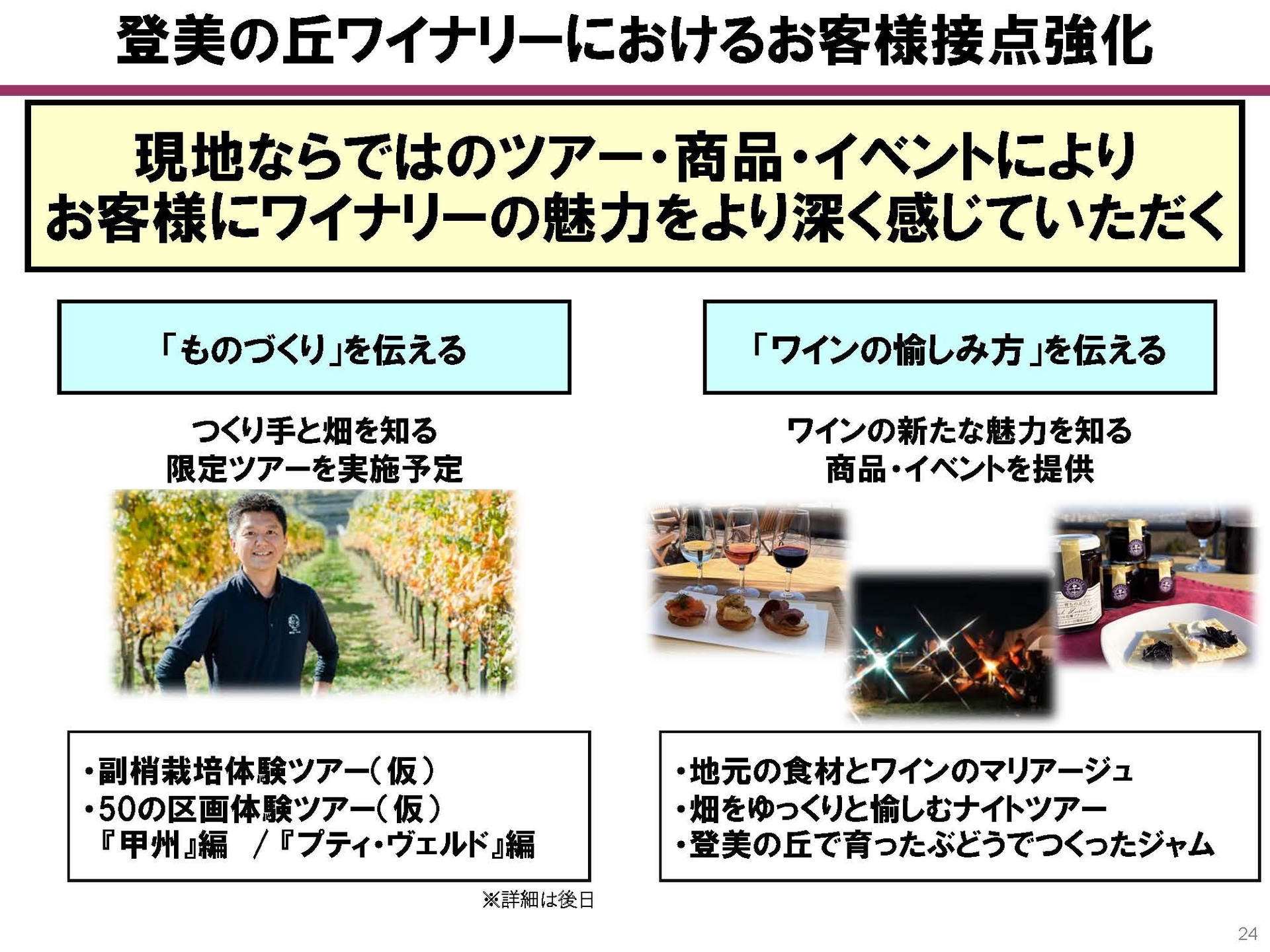 ワイナリーでのPR活動も強化