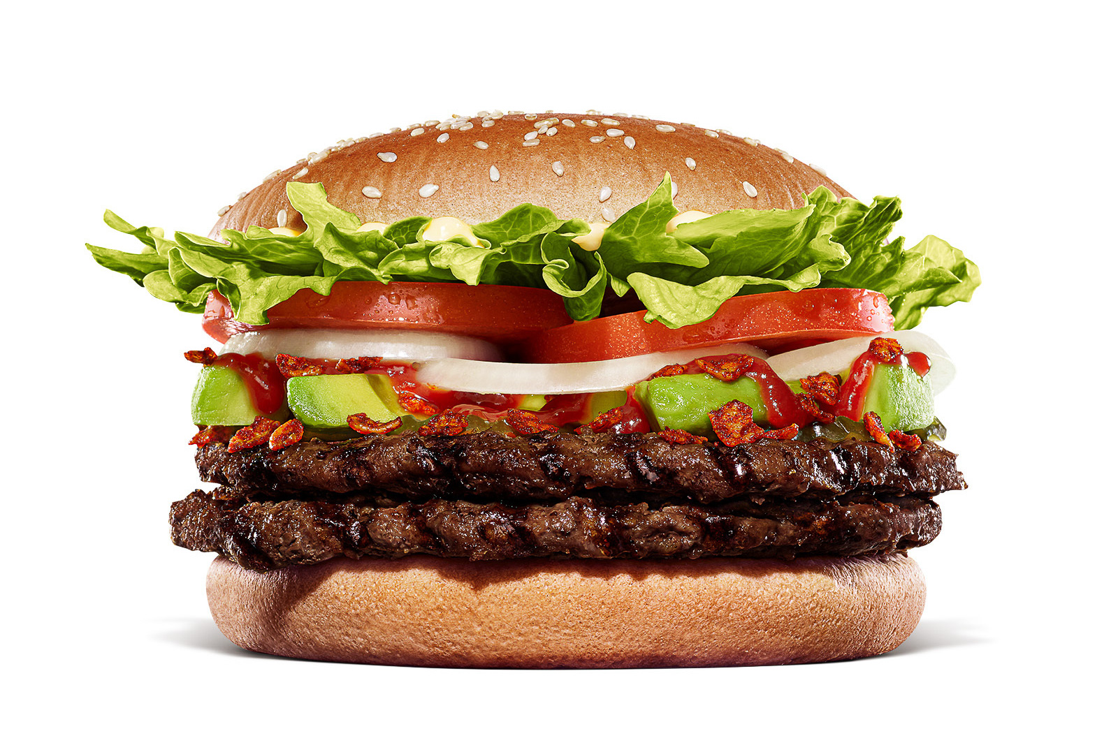 「ダブルメキシカン アボカドワッパー」（1190円/セット 1490円）