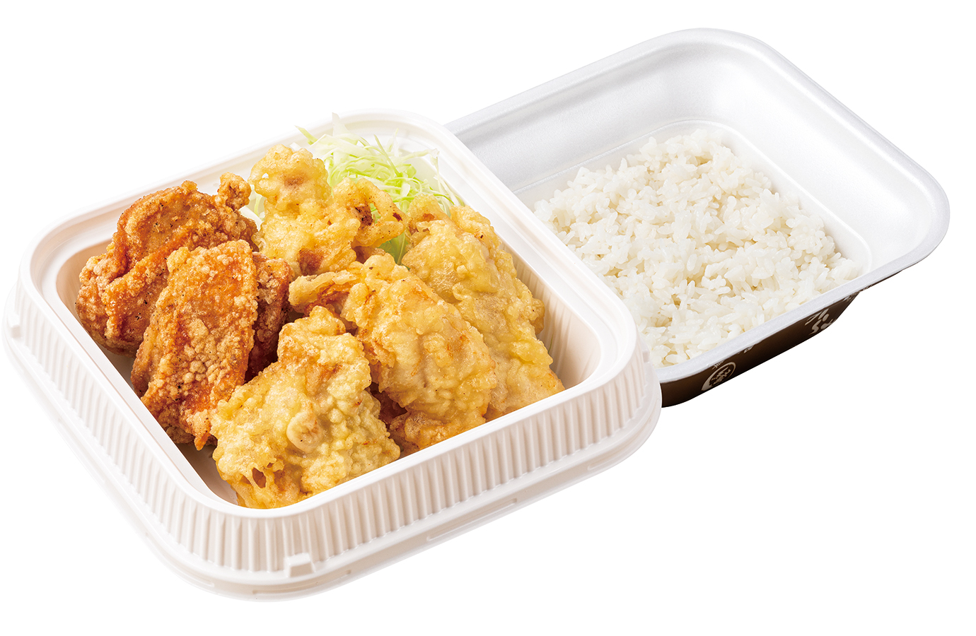 「とり天合盛り弁当」（853円）
