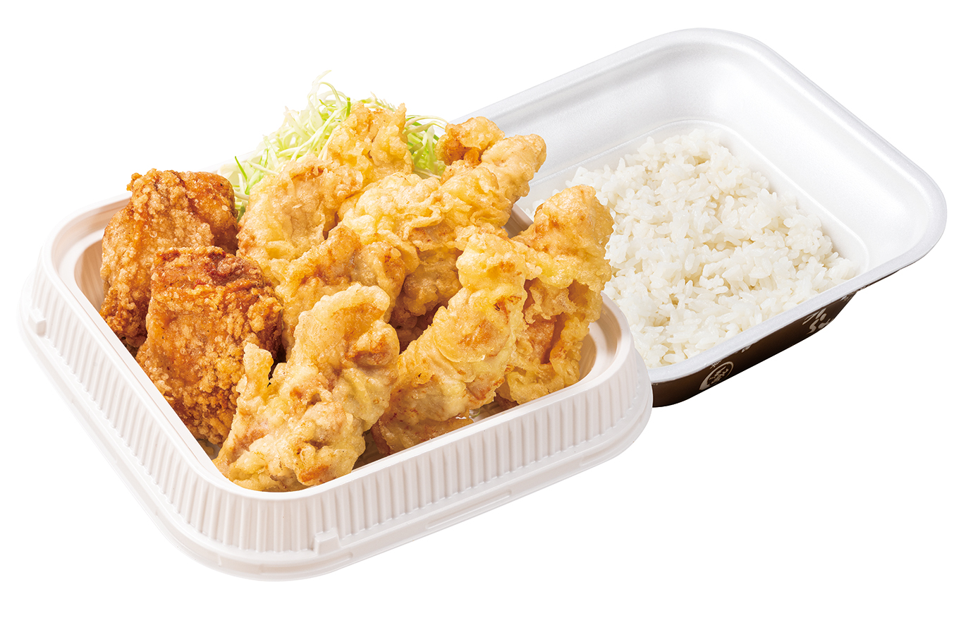 「とり天倍盛り合盛り弁当」（1134円）