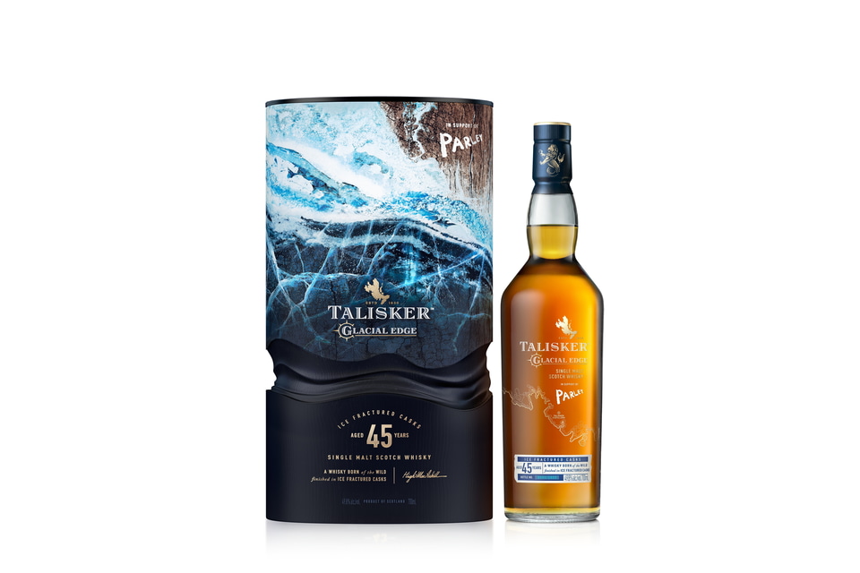 【空瓶＋化粧箱】TALISKER GLACIAL EDGE 45年 空瓶＋化粧箱】TALISKER GLACIAL EDGE 45年 ウイスキー