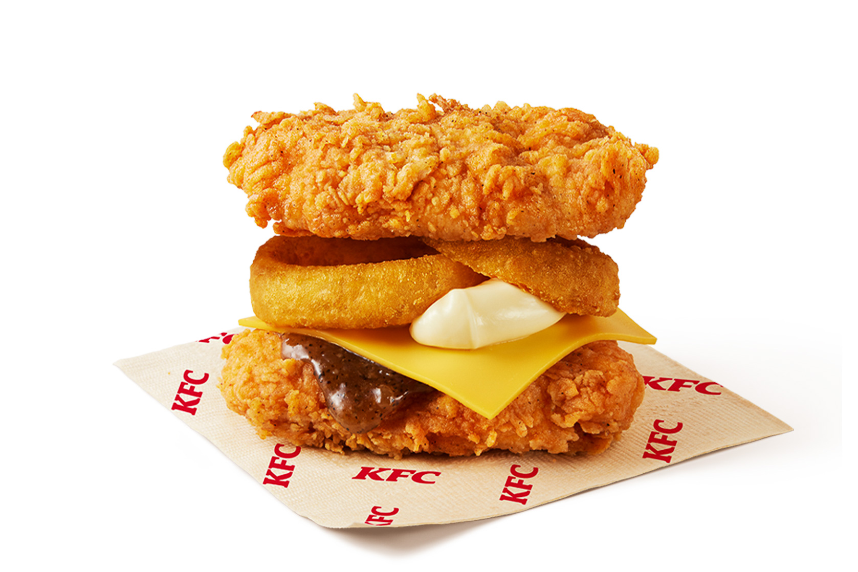 「ガーリックソースの凄肉オニオンフィレバーガー」（790円）