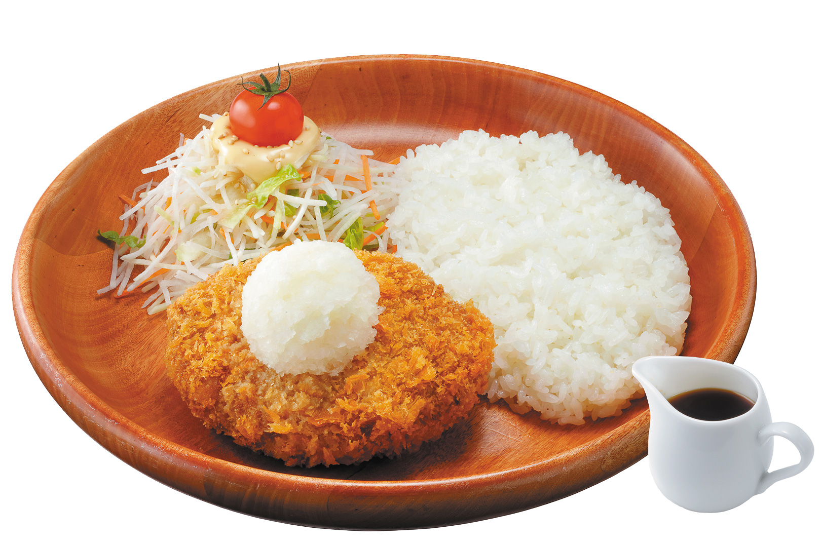 「メンチカツおろしポン酢ディッシュ（ハンバーグなし）」（1060円）