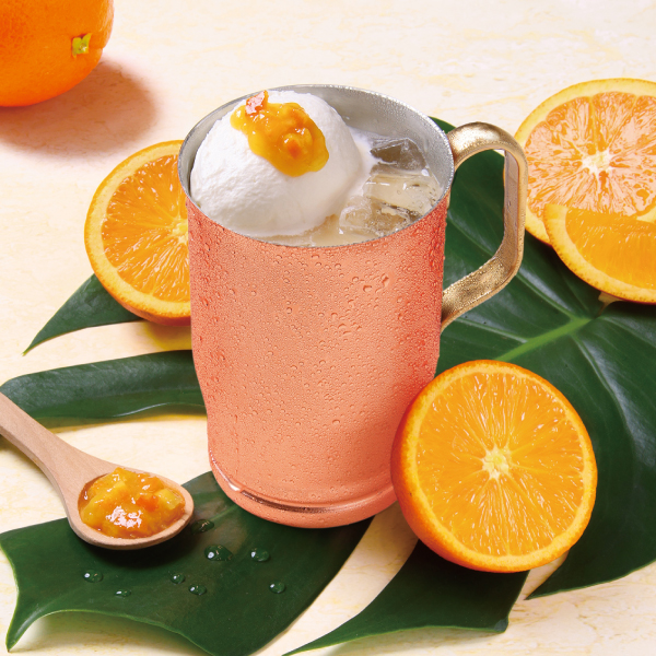 上島珈琲店「オレンジミルク珈琲」（R 700円/L 820円）