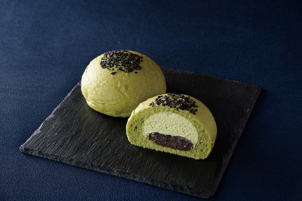 「森半 お抹茶ホイップあんぱん」（160円）