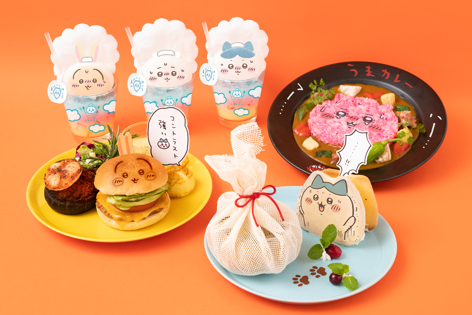 池袋PARCO「ちいかわレストラン」“食欲そそるHOTなフェア”実施