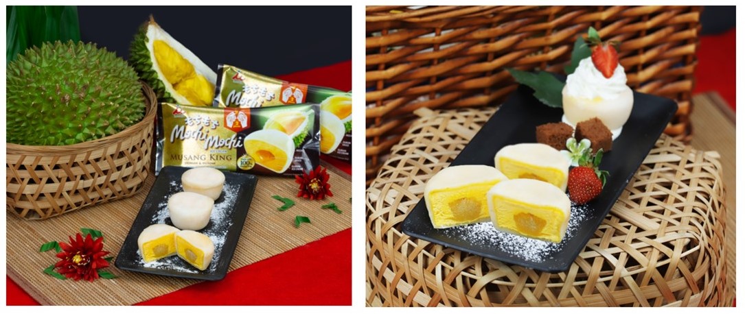 外側は餅で包み込んでいる