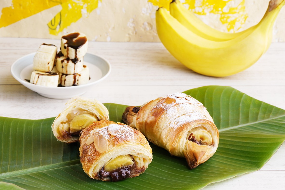 サンマルクカフェ「プレミアムチョコクロ フレッシュ生バナナ＆チョコレート」