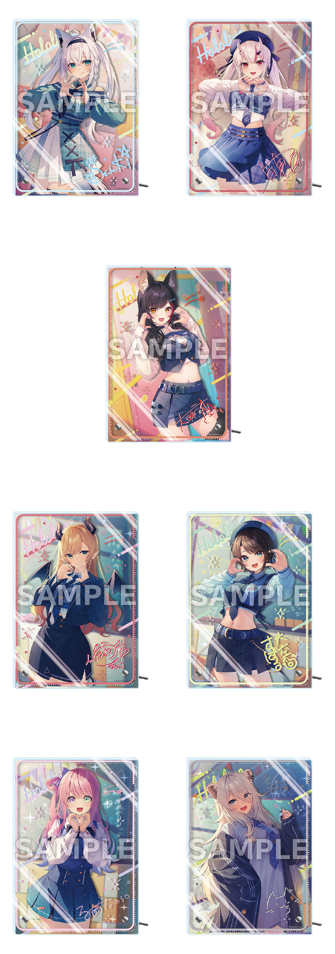 「『ホロライブ』アクリルスタンドパネル（全7種）」（各9900円）