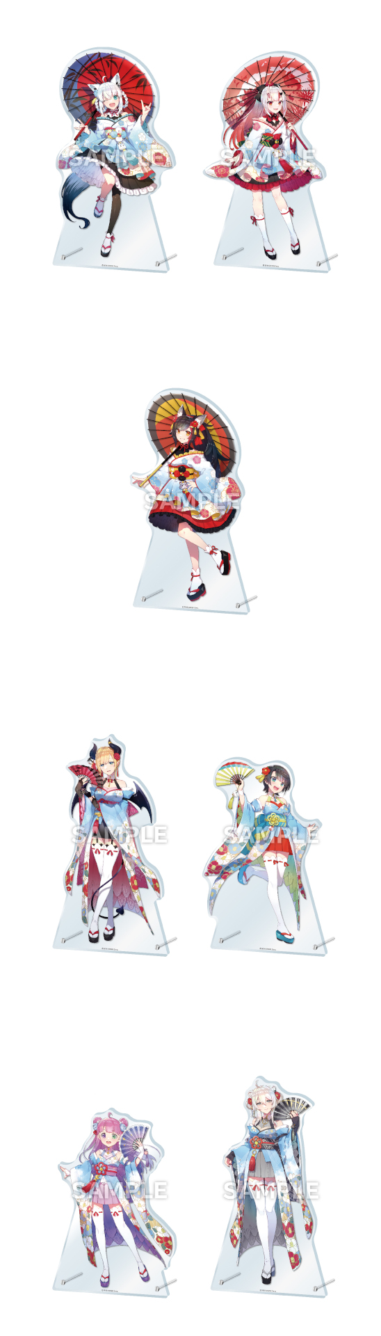 「『ホロライブ』ビッグアクリルスタンド（全14種）」（各3300円）