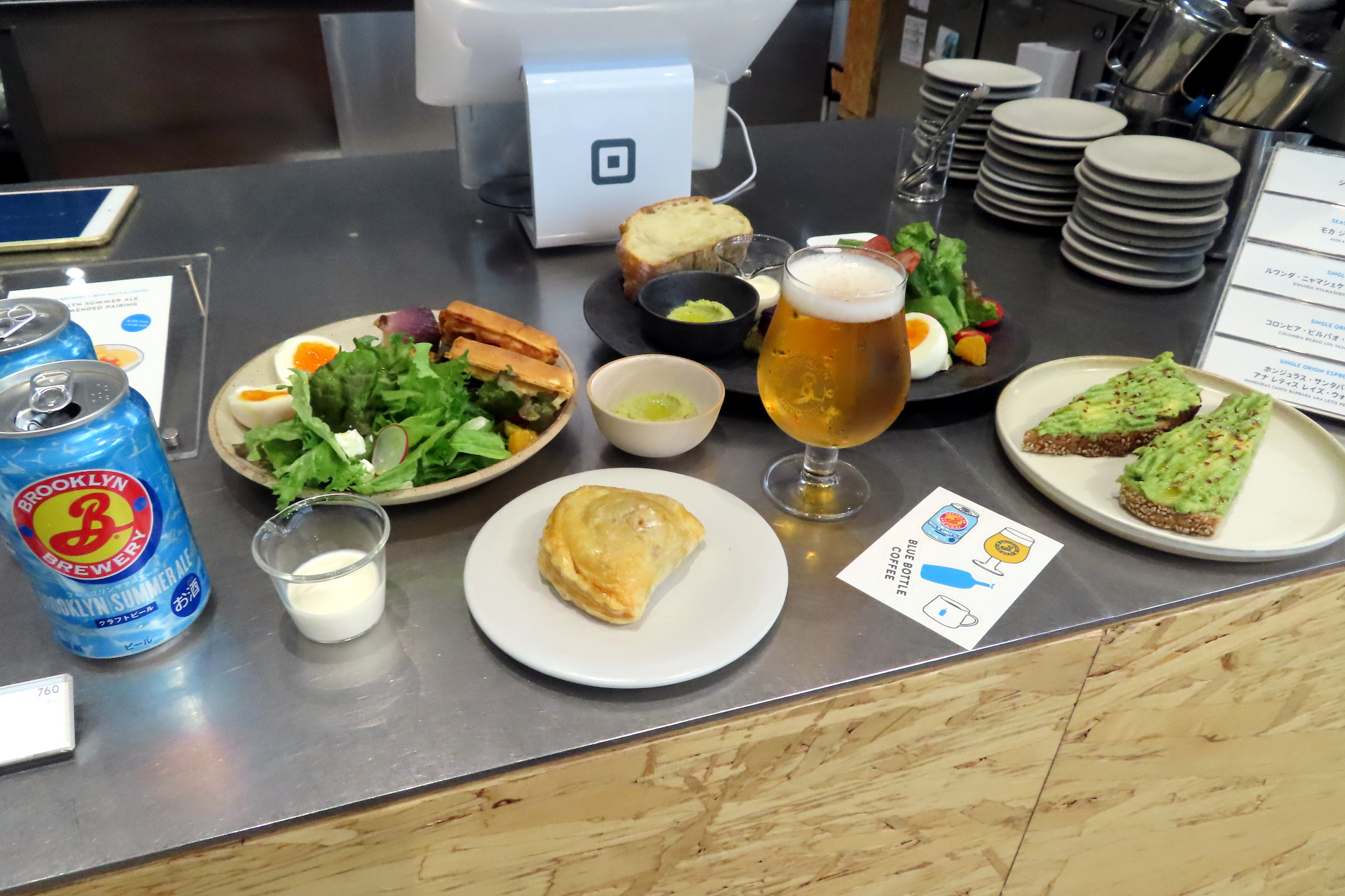 「ブルックリンサマーエール」とペアリングメニュー