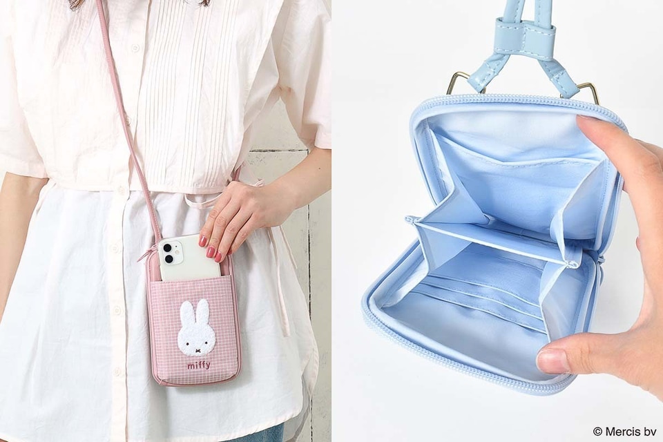 ミッフィー、大人かわいいトートバッグ/ポーチ/スマホショルダー/巾着