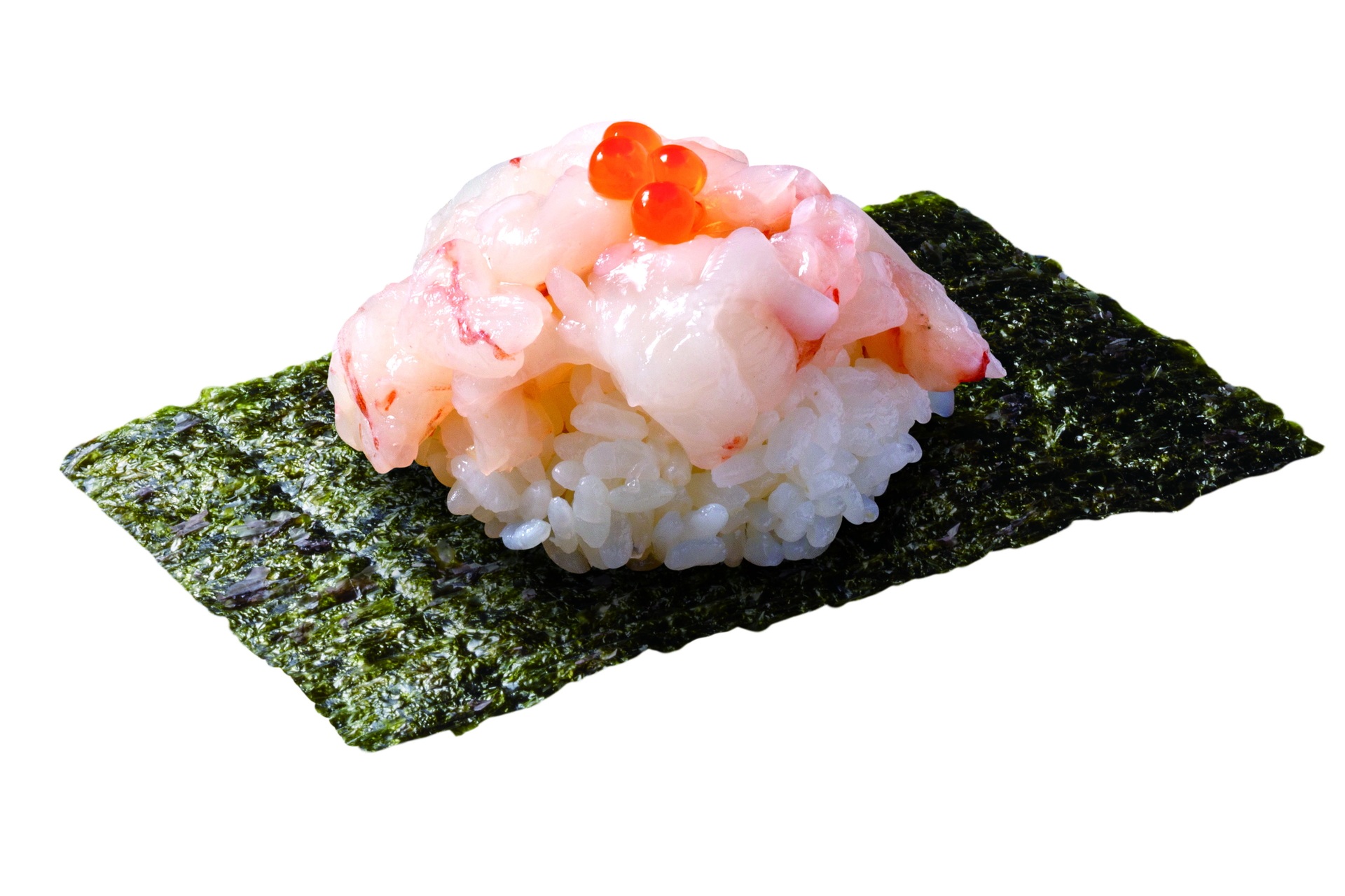 「山盛り 赤えびつつみ」（165円）