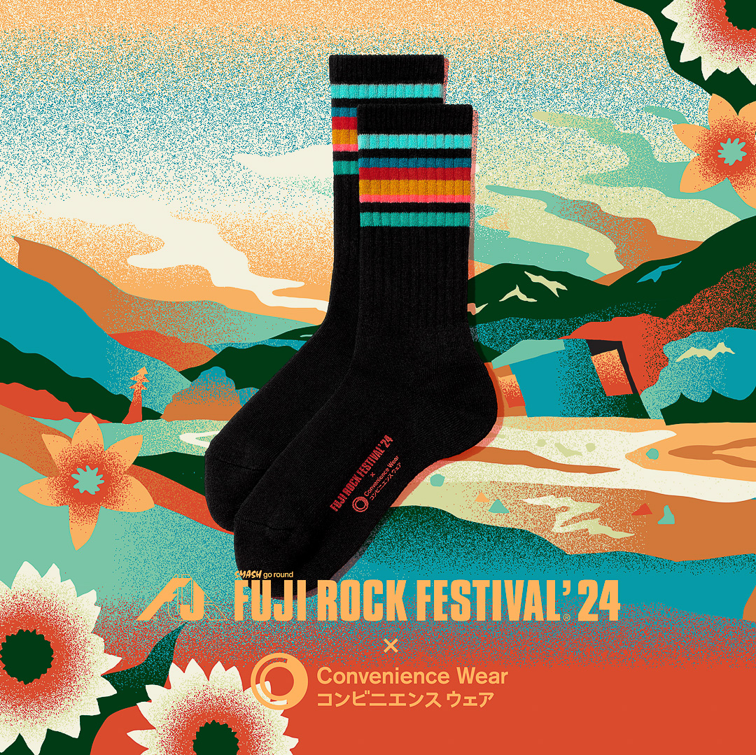 「ラインソックス フジロック'24」（フジロック'24ブラック）