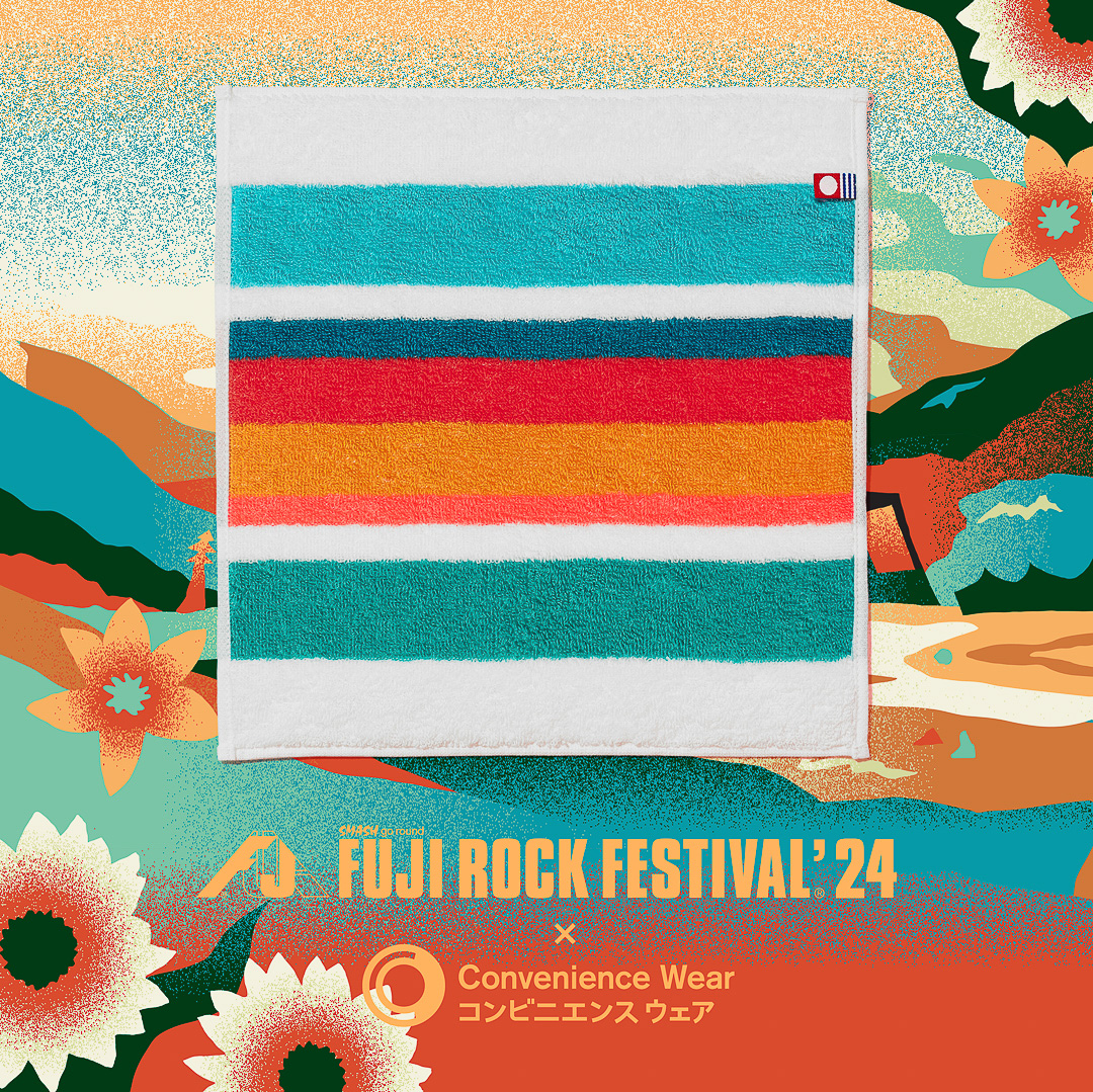 「今治タオルハンカチ フジロック'24」（フジロック'24ホワイト）