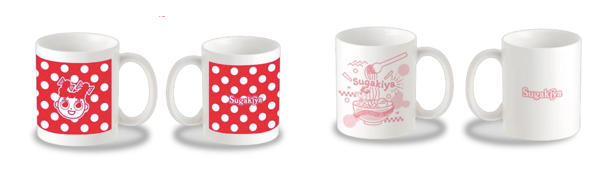 「マグカップ」［赤/白］（各990円）