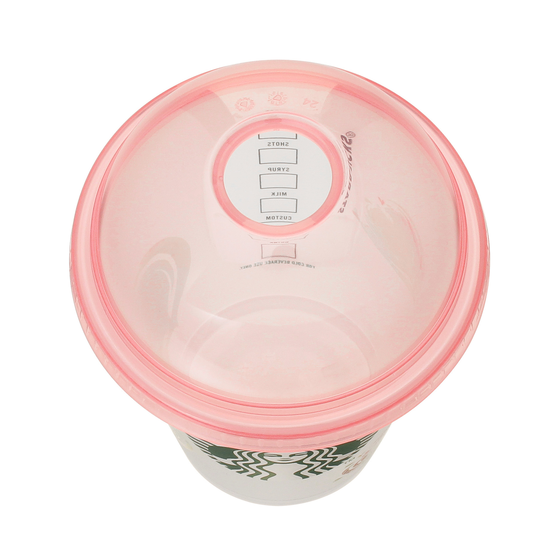 ドームリッドリユーザブルコールドカップ マーブルハート473ml