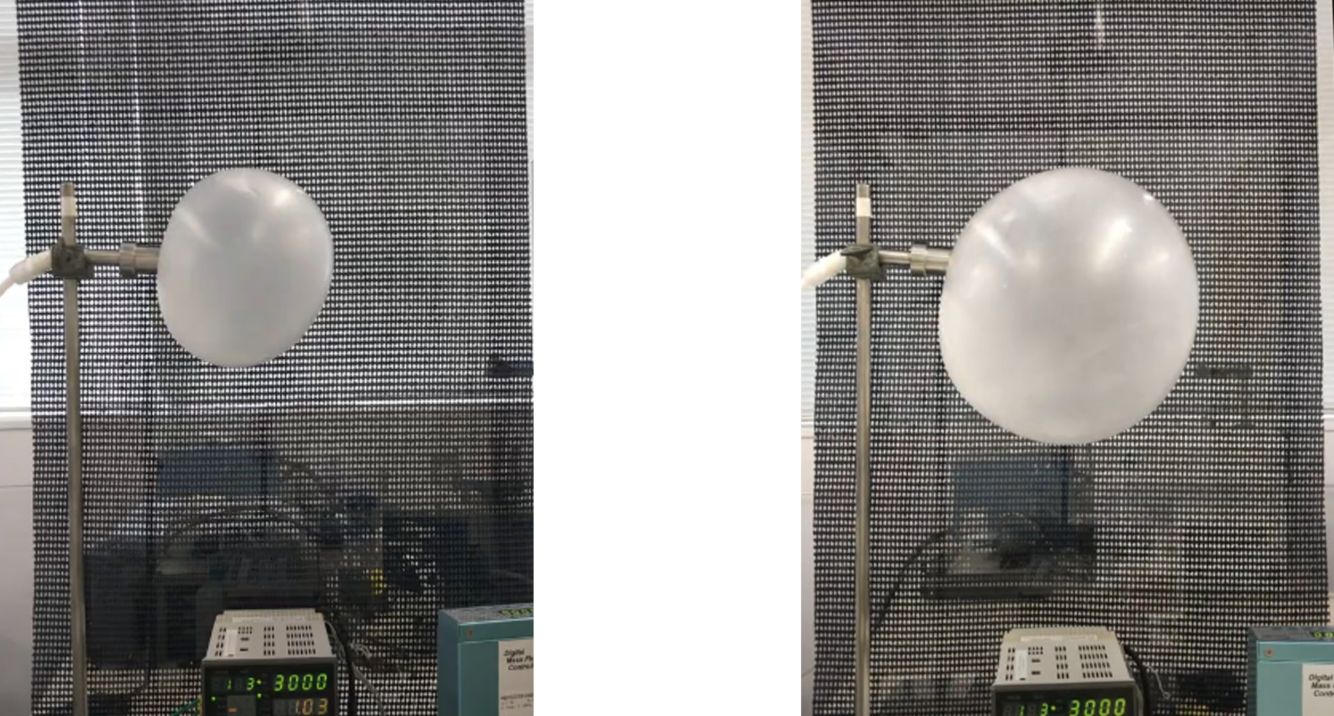 左から従来品、めっちゃふくらむフーセンガムボトル グレープ