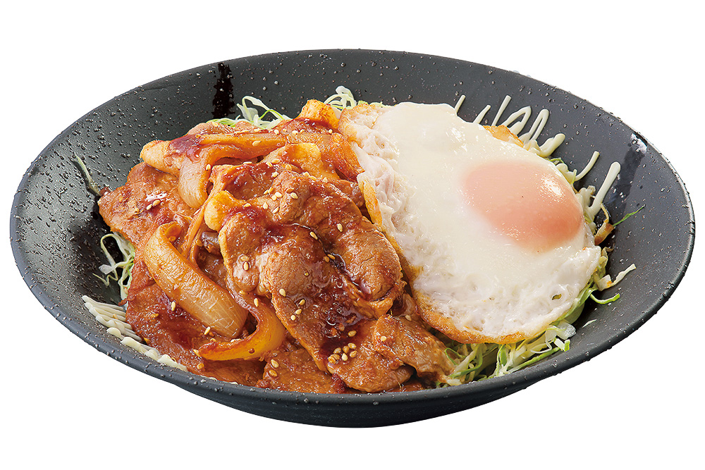 「目玉焼きのせしょうが焼き丼」（759円）