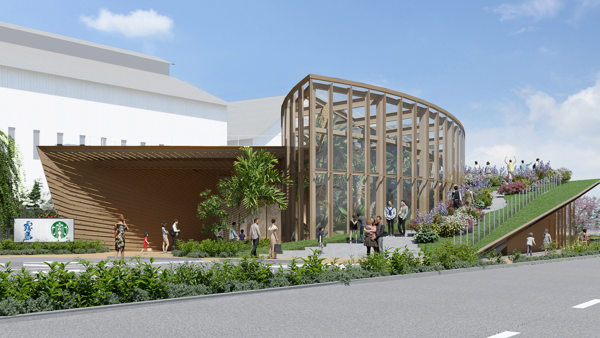 スターバックス×霧島酒造のコラボ施設