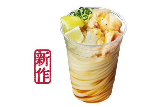 「豚しゃぶおろしレモンシェイクうどん」（690円）