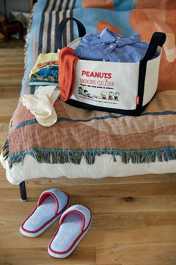 スヌーピー「出しっぱなしでもおしゃれな大きなインテリアトート」2種