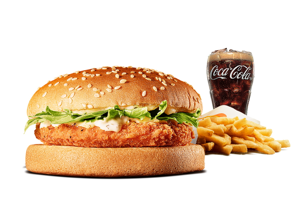 「タルタルチキンバーガーセット」（550円）