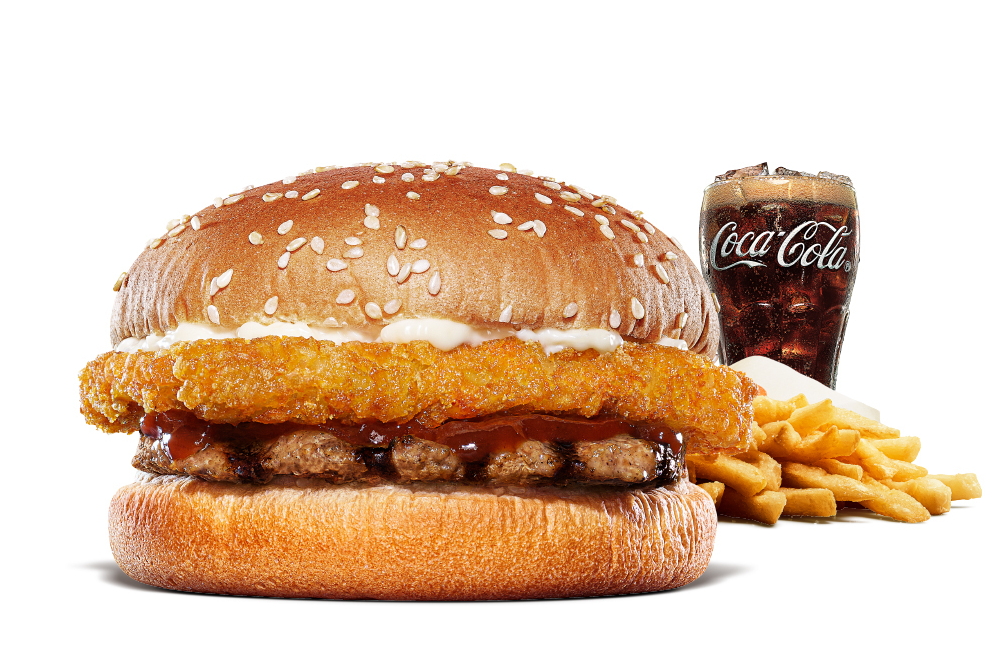 「ハッシュ＆BBQバーガーセット」（600円）