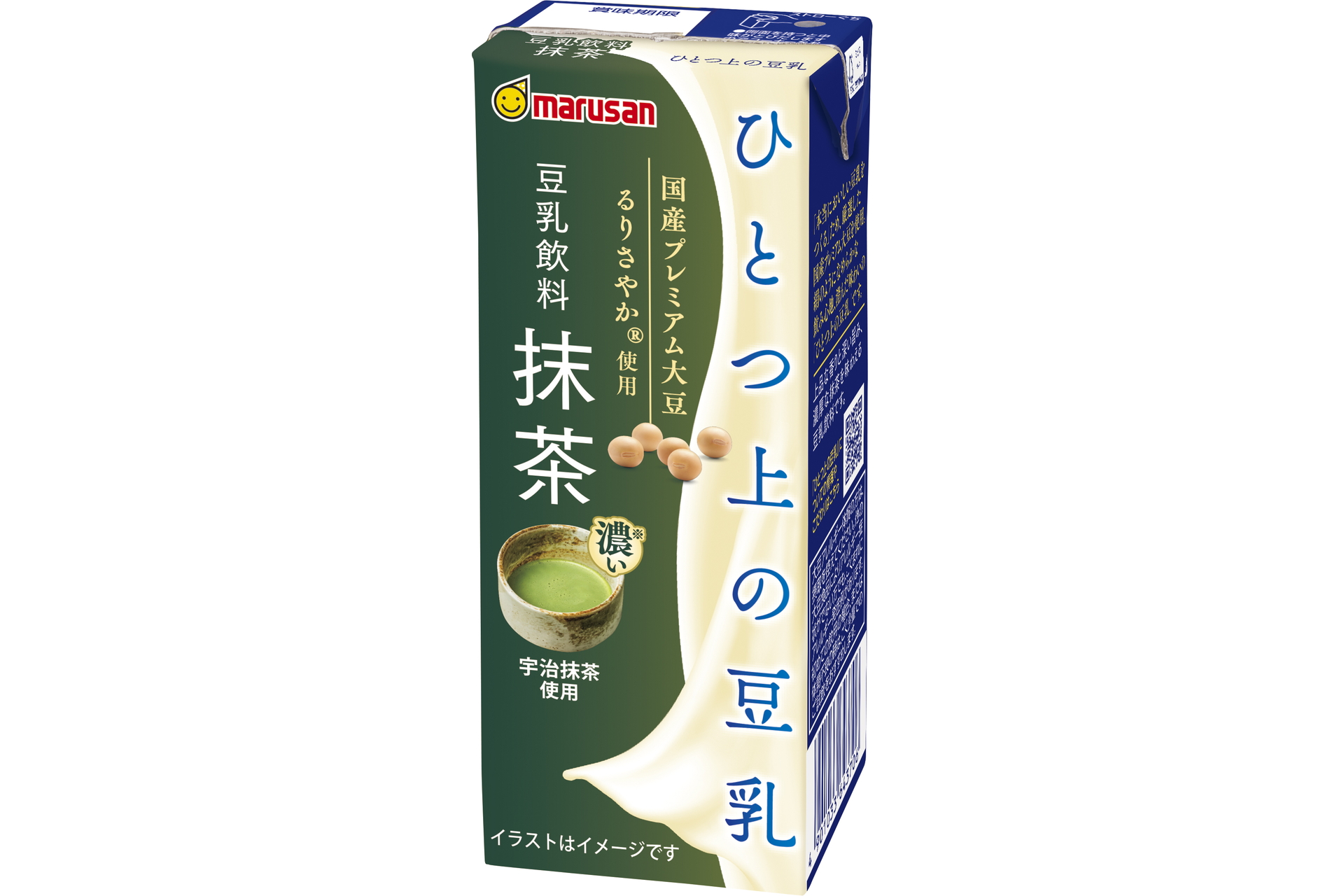 マルサンアイ「ひとつ上の豆乳 豆乳飲料 抹茶 200ml」