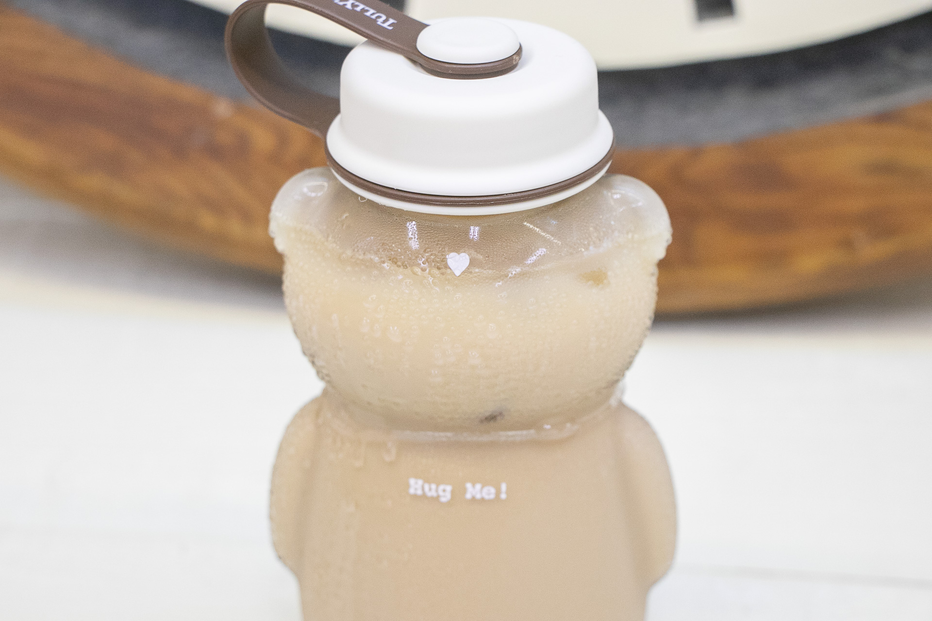 ベアフルの後頭部にある「❤」マークが容量の目安になっています