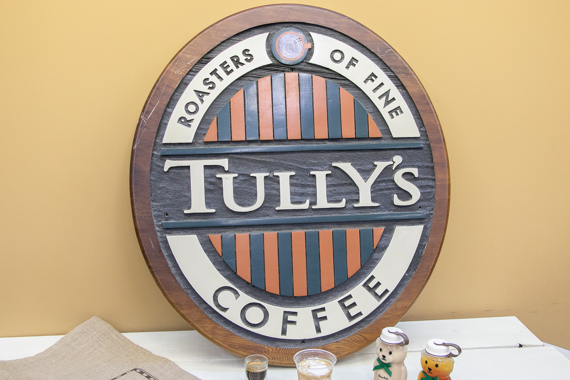 試飲会には1997年当時の看板が展示されていました