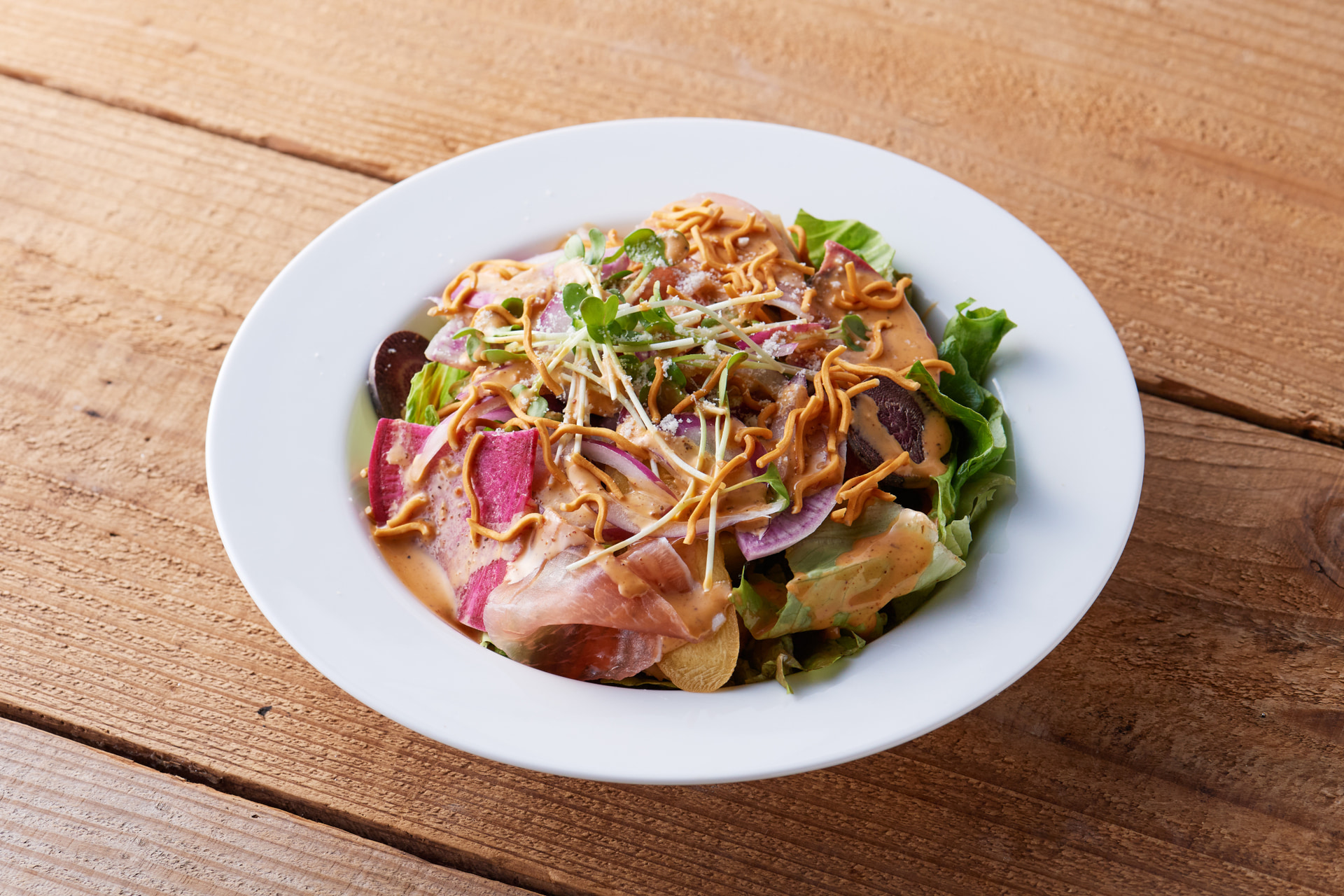 ＆9サラダ～ベビースターラーメン添え～