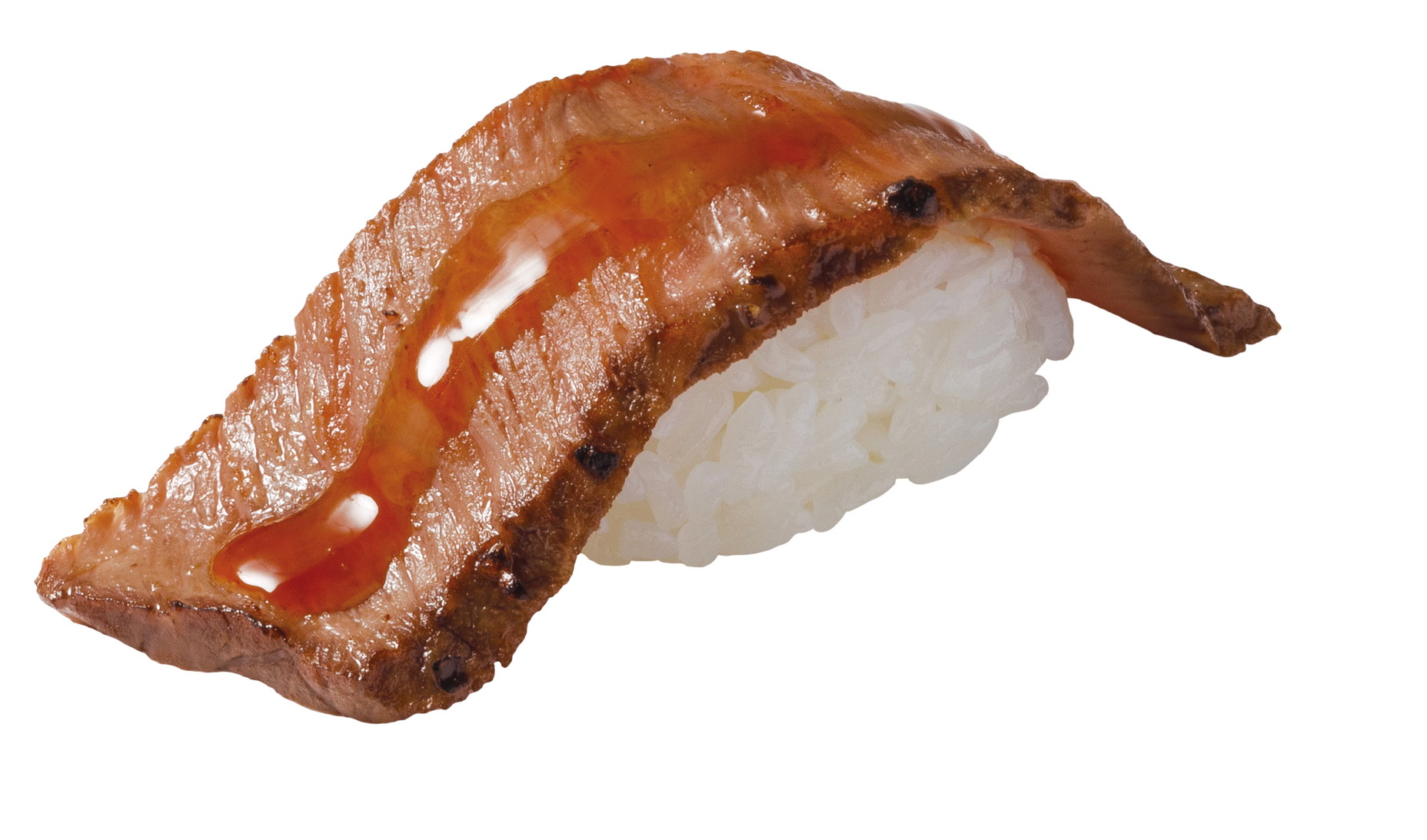 「炙り近江牛握り（特製ソース）」（319円）