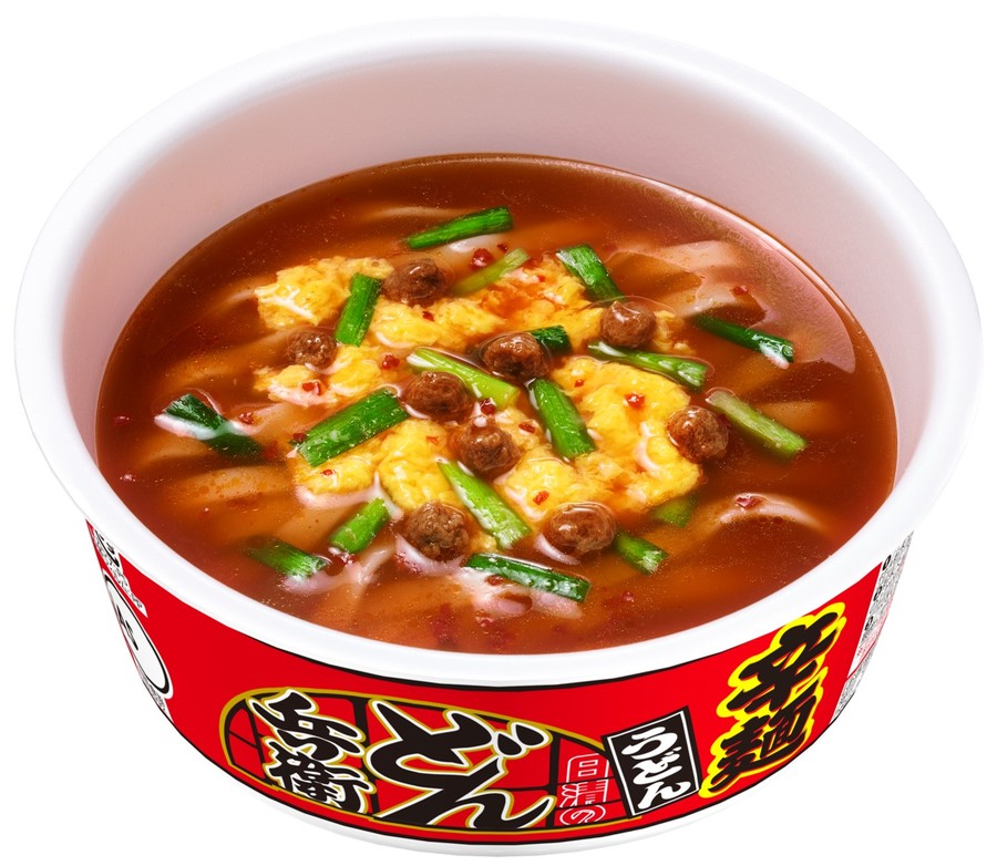 具材にはかきたま、ミンチ肉、ニラが入っている