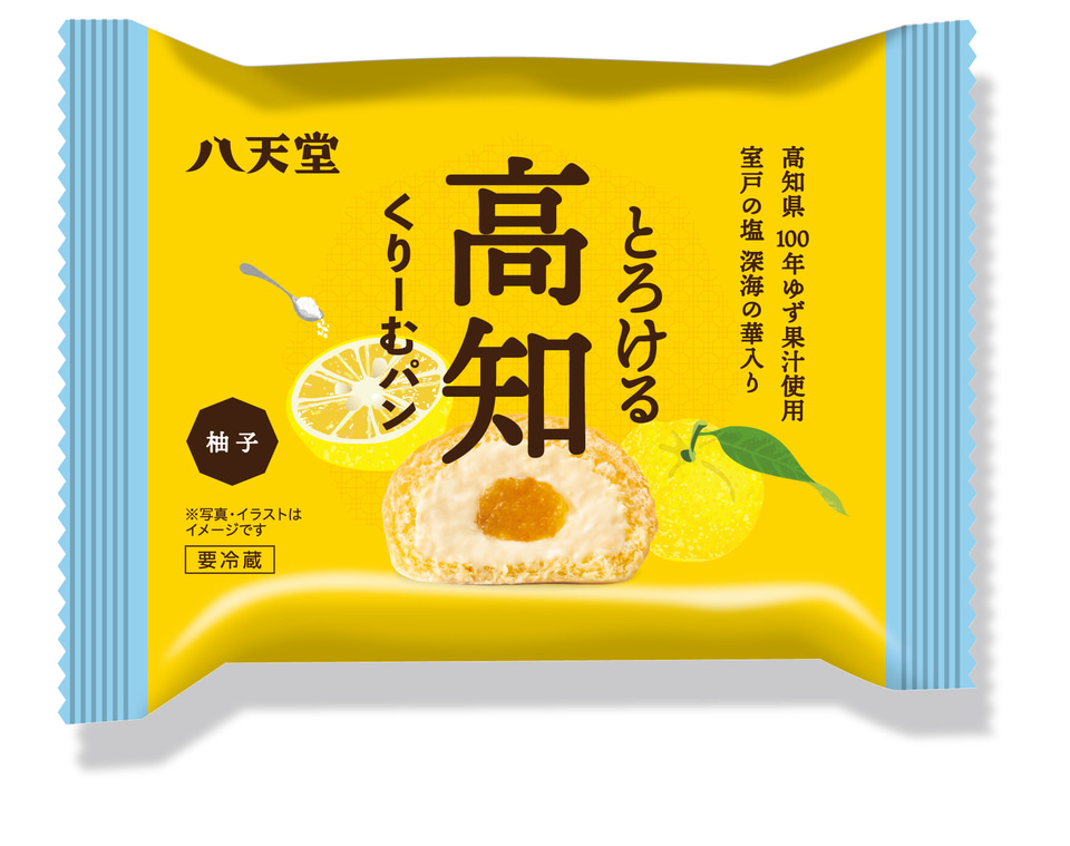 八天堂「とろける高知くりーむパン 柚子」を中国・四国エリアの