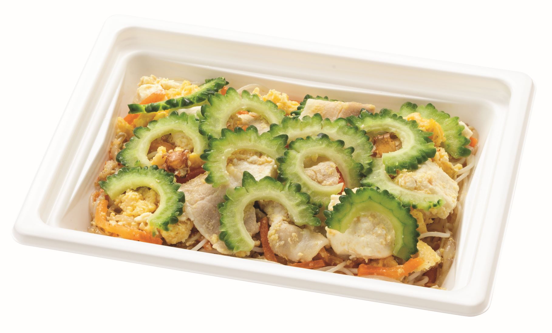 「愛知県産ゴーヤたっぷり！ゴーヤとビーフンのチャンプルー」（468円）