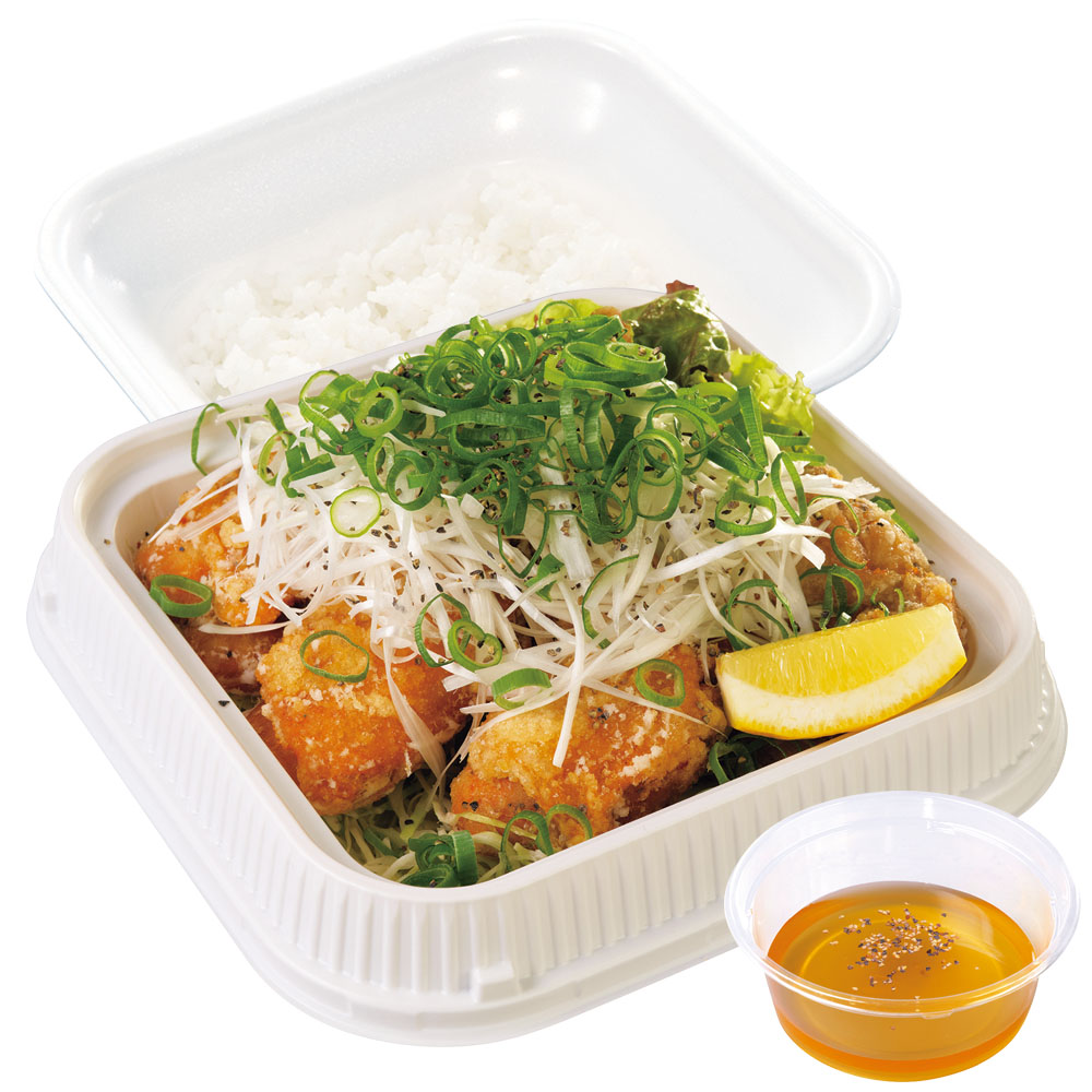「ネギだく塩ポン酢つけから弁当」（961円）