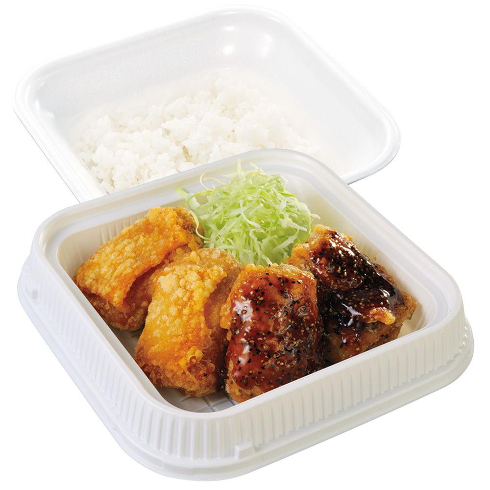 「黒胡椒からあげの合盛り弁当」（745円）