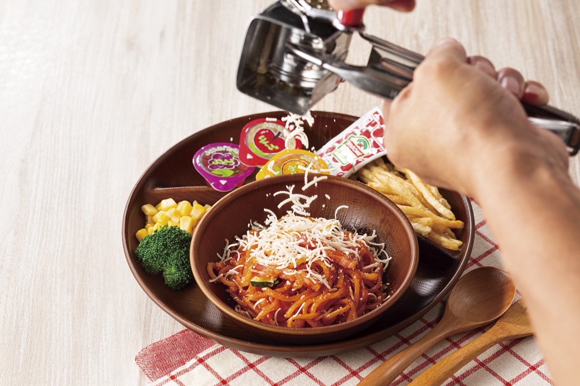 子供向けのキッズナポリタンスパゲティプレートも