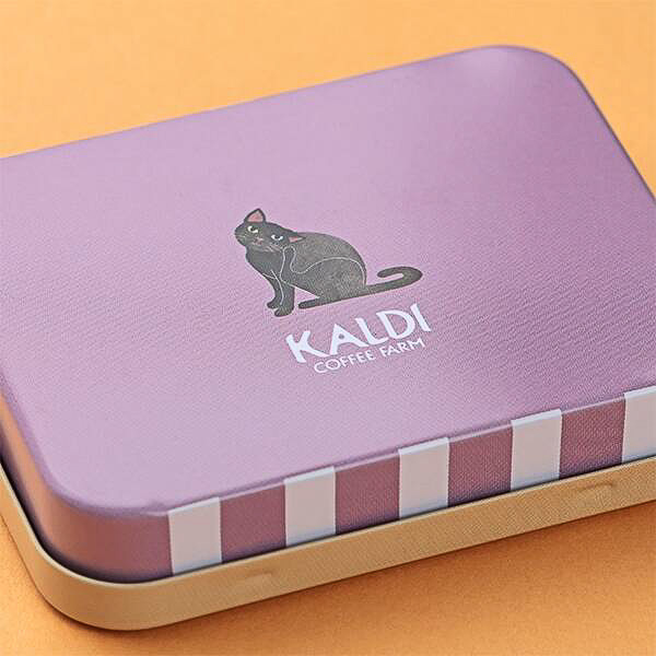 カルディコーヒーファーム「ハロウィンネコミニ缶」（イエロー）