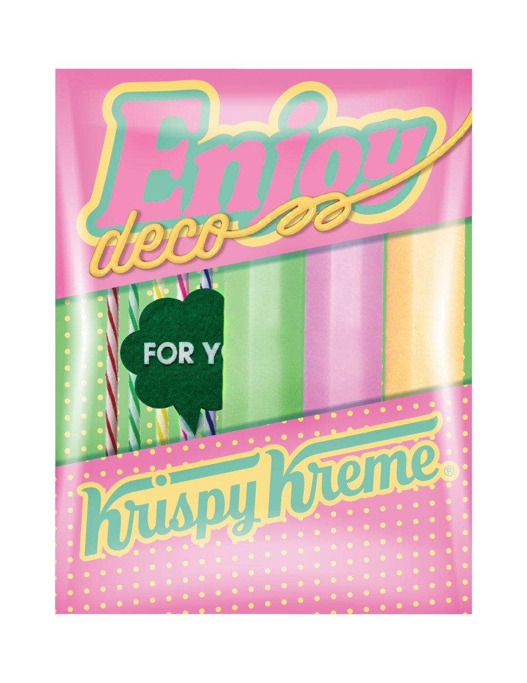 「エンジョイ デコ クリスピー・クリーム ピンクセット」（496円/イートイン 506円）
