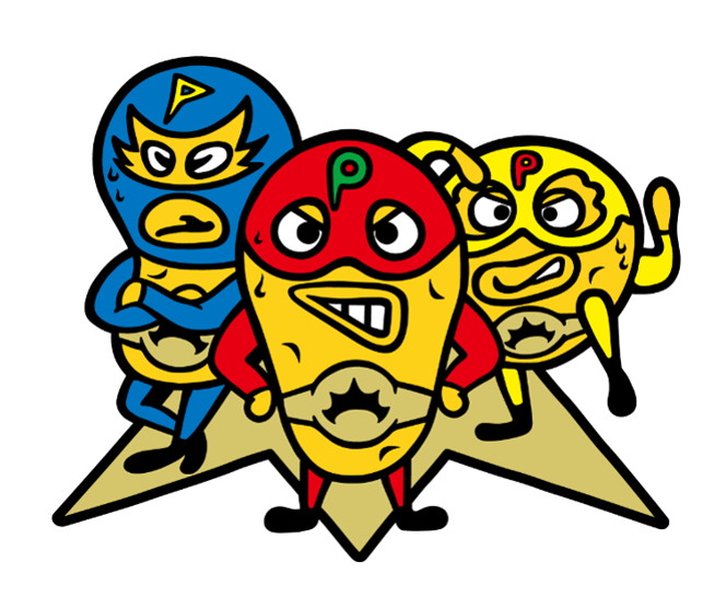 ポテトチップス濃厚キングのキャラクター“濃キン団”