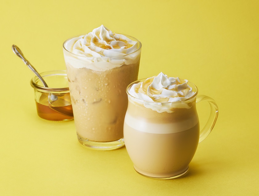 「クリーミーハニーミルクラテ（HOT/ICED）」（Short 556円/Tall 616円/Grande 676円）